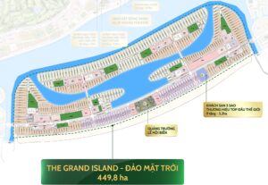 Mặt bằng phân khu The Grand Island - Đảo Mặt Trời - Vinhomes Green Paradise Cần Giờ